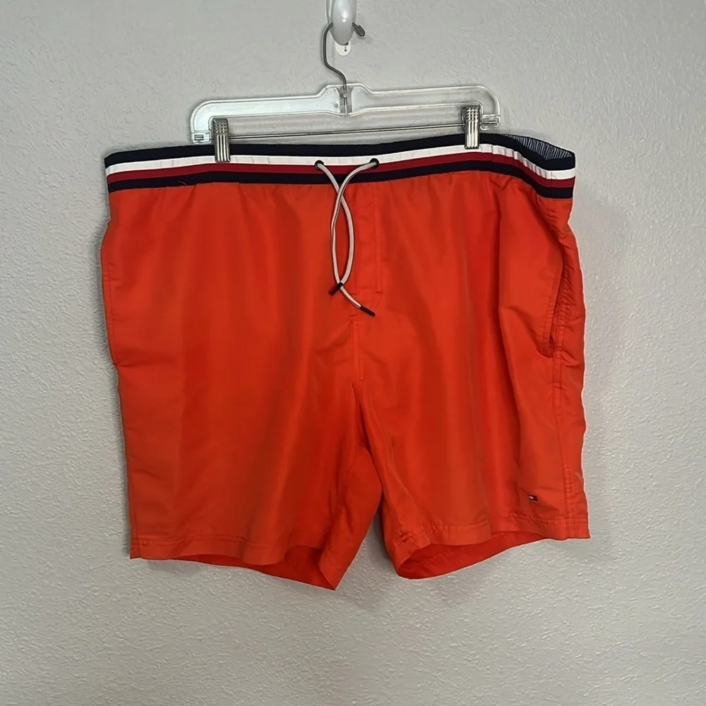 Tommy Hilfiger Orange Swim Trunks Size XXL